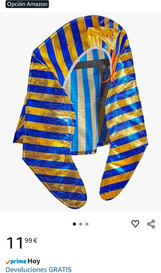 Complemento disfraz Faraón W Widmann Milano