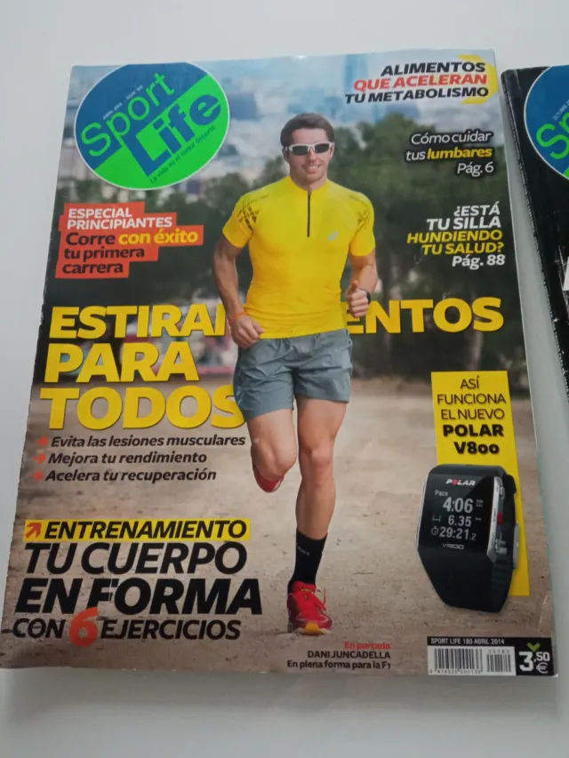 Lote de 4 revistas Sport Life