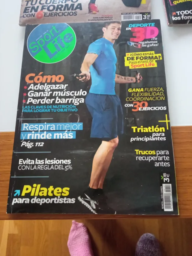 Lote de 4 revistas Sport Life