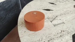 Mesa de centro de cristal y piedra