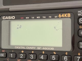 Agenda Digital Casio SF-4600BX 64KB Vintage