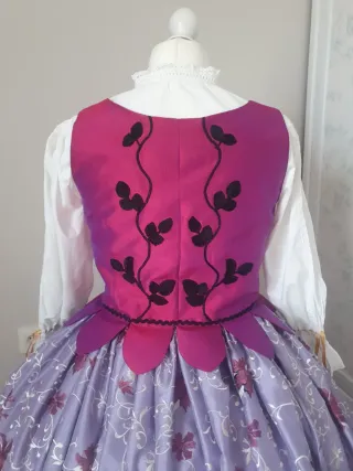 Corpiño y falda para traje regional