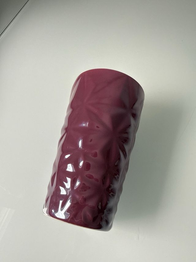 Taza Starbucks Morada con Tapa Naranja