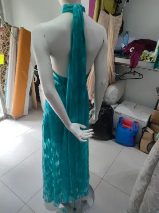 Vestido largo hecho a mano talla XS