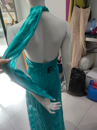 Vestido largo hecho a mano talla XS