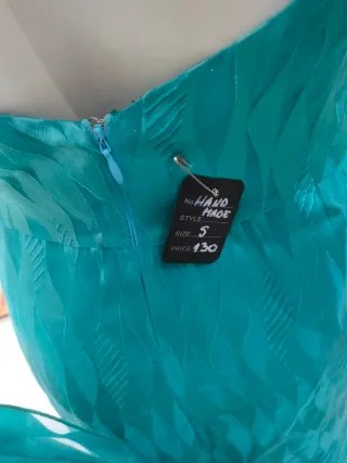 Vestido largo hecho a mano talla XS