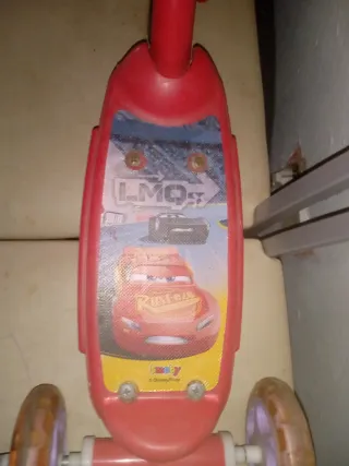 Patín infantil 3 ruedas Cars