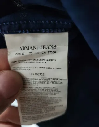Camicia Armani Jeans Blu Taglia S ottime condizion