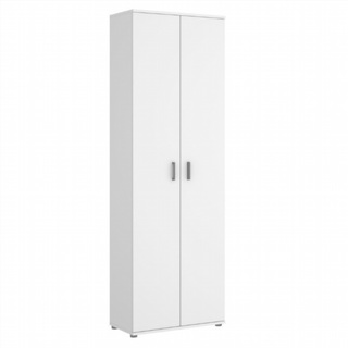 Armario Multiusos 2 puertas + 3 Estantes. Blanco