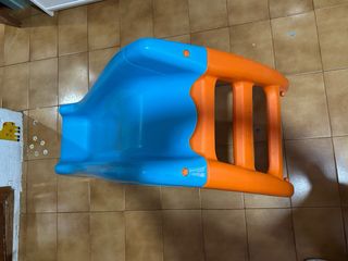 Tobogán infantil azul y naranja 1-3 años