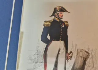 2 litografie con doppio passpartout del XIX secolo.