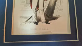 2 litografie con doppio passpartout del XIX secolo.