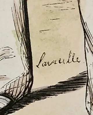 2 litografie con doppio passpartout del XIX secolo.