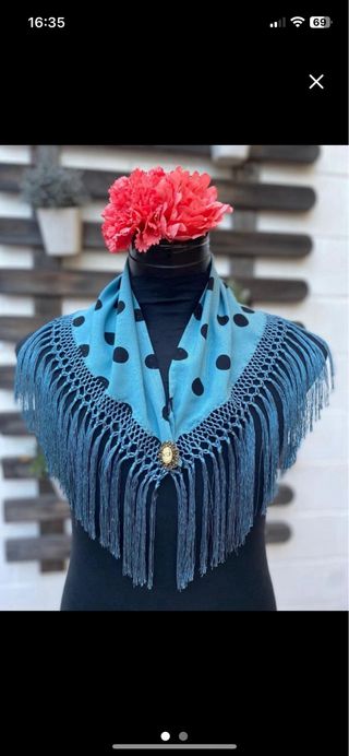 Mantoncillo Flamenca Lunares per adulti e bambini