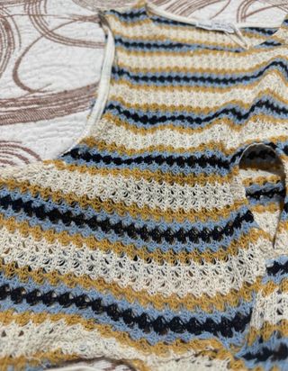 Top Bershka Verano Rayas Talla Única