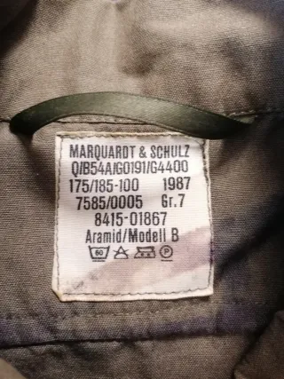 Mono militar Marquardt & Schulz Talla L