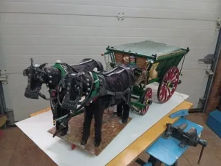 Maqueta galera con movimiento