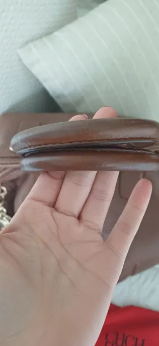 Bolso CH Carolina Herrera Marrón y Dorado