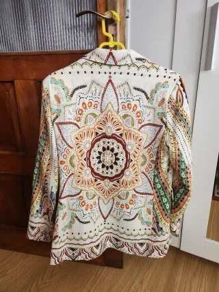 Blazer estampado mujer