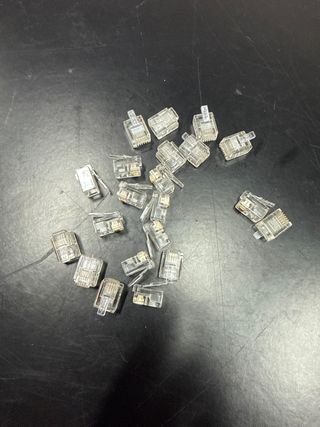 21 Conectores RJ45 Transparentes
