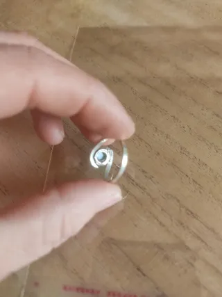 Anello Argento con Smeraldo Misura 17