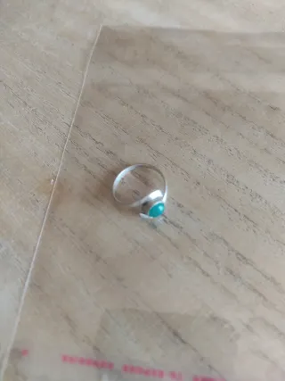 Anello Argento con Smeraldo Misura 17