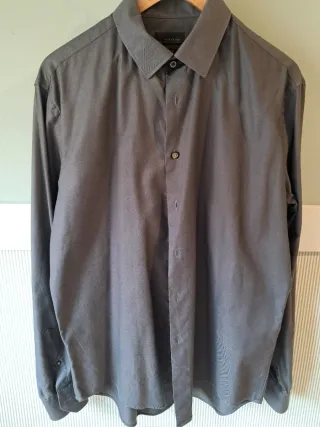 Camisa Zara XL Gris oscuro