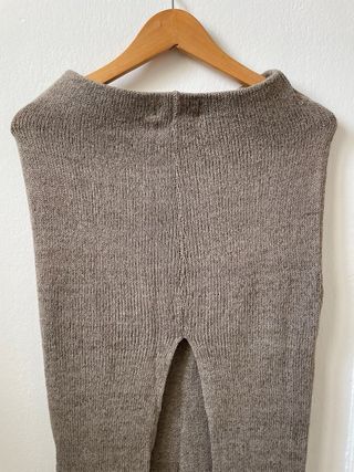 Falda midi Pull&Bear punto con abertura