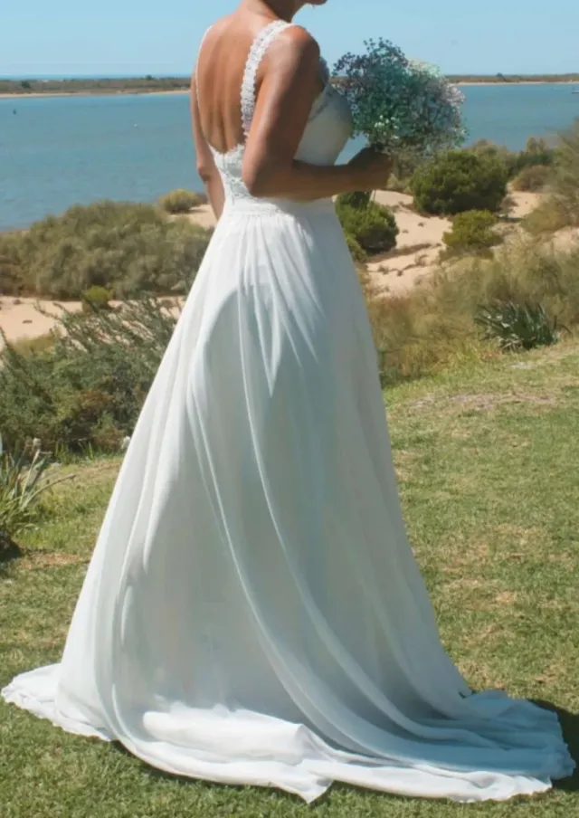 Vestido de Novia Encaje Blanco