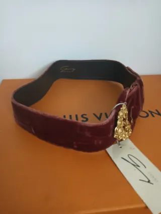 Cinturón Genny Vintage Terciopelo Morado