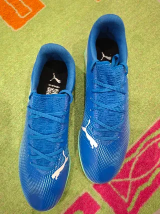 Zapatillas Fútbol Puma Azul/Verde