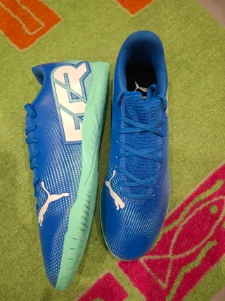 Zapatillas Fútbol Puma Azul/Verde