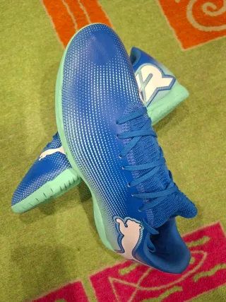 Zapatillas Fútbol Puma Azul/Verde