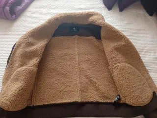 Chaqueta de ante marrón Cropp Talla M