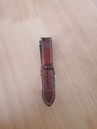 Correa de reloj de cuero marrón