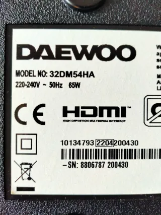 Se Vende Placa Main de TV Daewoo