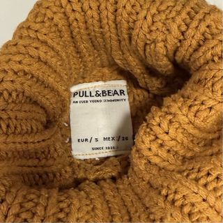 Talla S - Jersey de cuello alto mostaza