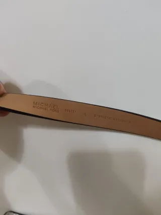 Borsetta Michael Kors beige con catena oro