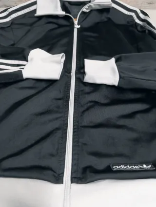 Sudadera Adidas Firebird Vintage Blanca Negra