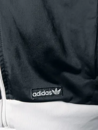 Sudadera Adidas Firebird Vintage Blanca Negra