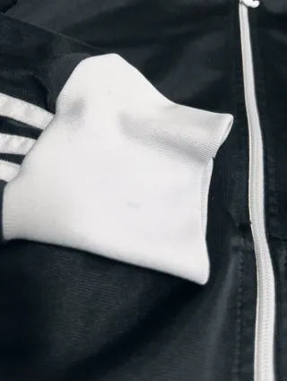 Sudadera Adidas Firebird Vintage Blanca Negra