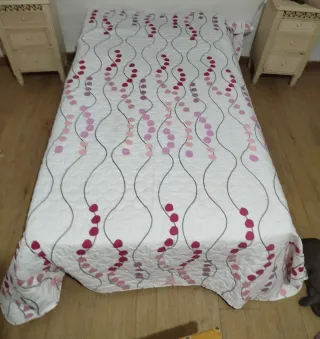 Colcha floral primavera