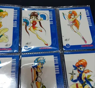 Lote 16 cards revista Super Manga 1995
