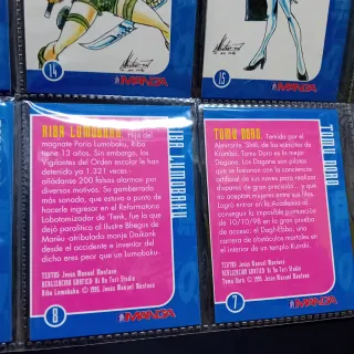 Lote 16 cards revista Super Manga 1995
