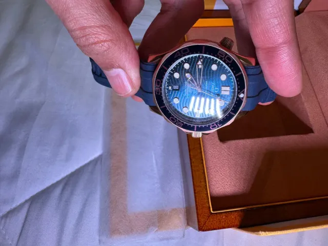 Ome Seamaster Professional Reloj Azul/Dorado
