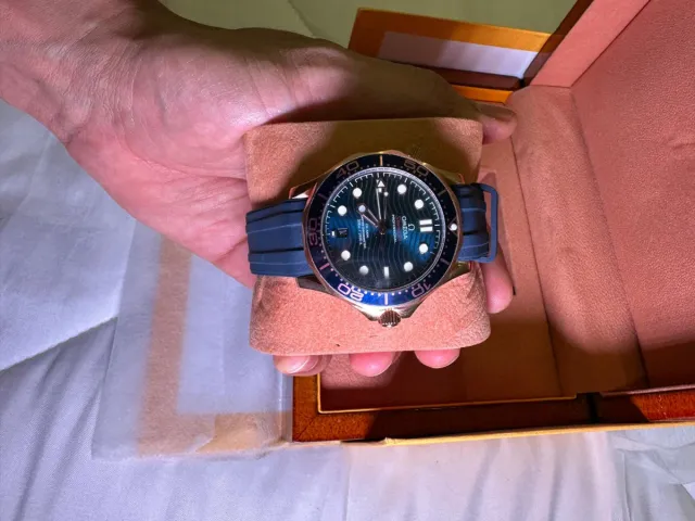 Ome Seamaster Professional Reloj Azul/Dorado