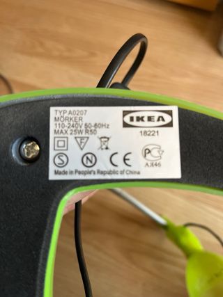 Lámpara Escritorio Ikea Verde