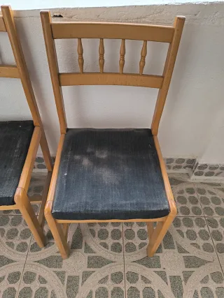 Pack 3 Sillas Madera