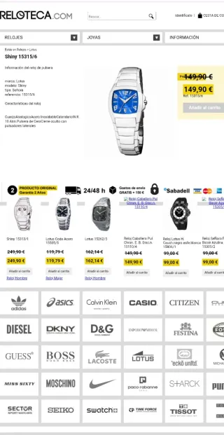 Reloj Lotus Shinny 15315/6