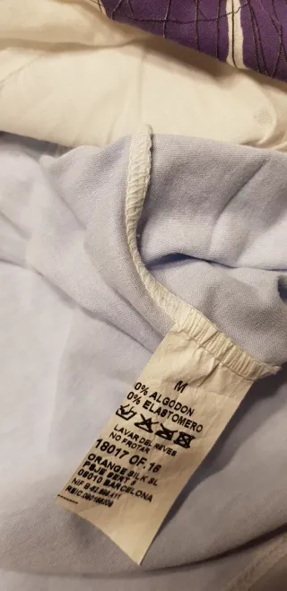 Lote 2 Camisetas Orange Silk Talla M